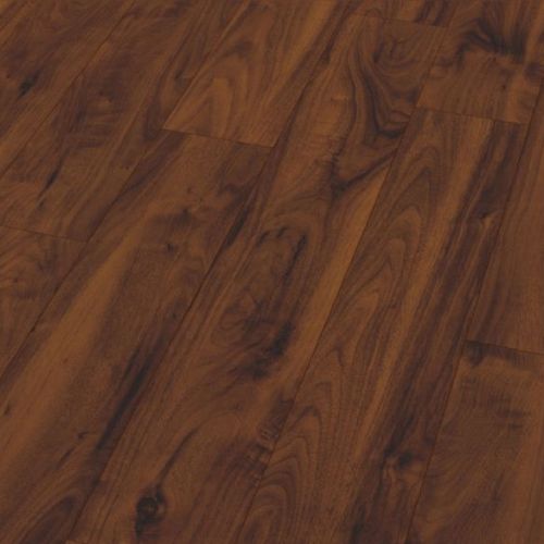 American Walnut Gloss 12mm Laminate Wooden Flooring - 1.614sqm per pack (13982)