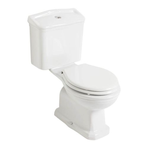 Olympia Impero Close Coupled Open Back Toilet & Soft Close Seat  (14029)