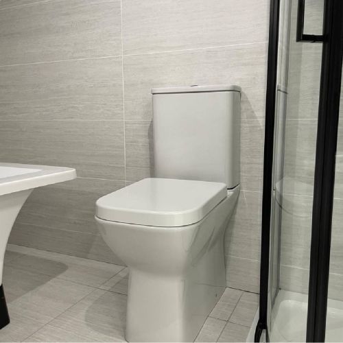 Linea Comfort Height Rimless WC Pan, Cistern & Soft Close Seat (19509)