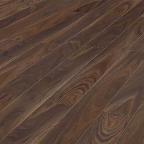Rich Walnut 12mm Laminate Wooden Flooring - 1.48sqm per pack (17538)