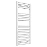 Cutout of Reina Diva White Curved Radiator